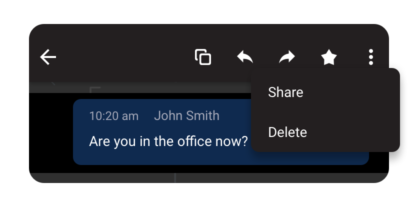 Working with messages on Android – PeerOne